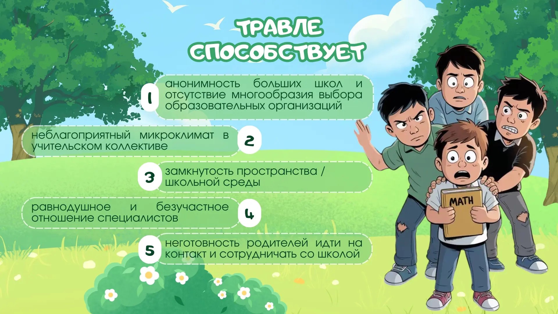 Школьная травля: о причинах, способах выявления и предотвращения..